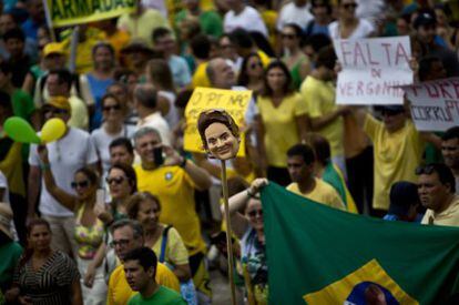 Protesto no Rio este domingo.