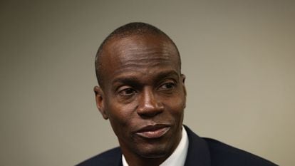 Jovenel Moïse em Washington, em 20 de abril de 2016, enquanto ainda era candidato à presidência do Haiti.