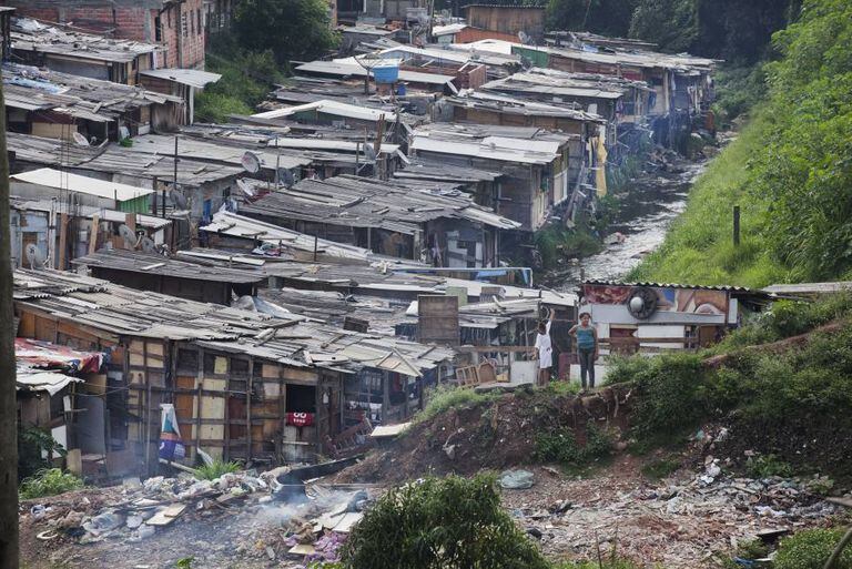 Favela no Jardim Peri Alto, em foto de 2012.