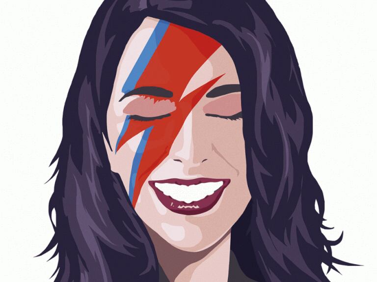 Jacinda Stardust, ilustração criada por Todd Atticus em um café de Madri, deu a volta ao mundo: serigrafiada em camisetas, em cartazes e até impressa em jornais e capas de livros que analisam o fenômeno Jacinda.