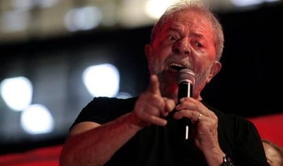 Ex-presidente Lula discursa nesta quarta-feira, em São Paulo.