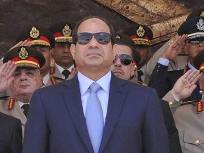 O presidente egípcio, em uma formatura militar no Cairo, em junho de 2014.