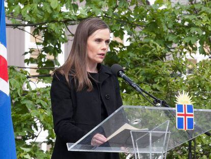  Katrín Jakobsdóttir, primera ministra da Islândia. 