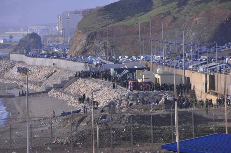 O incidente na fronteira de Ceuta.