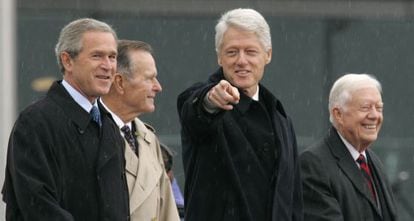 Os quatro ex-presidentes vivos, em foto de arquivo.