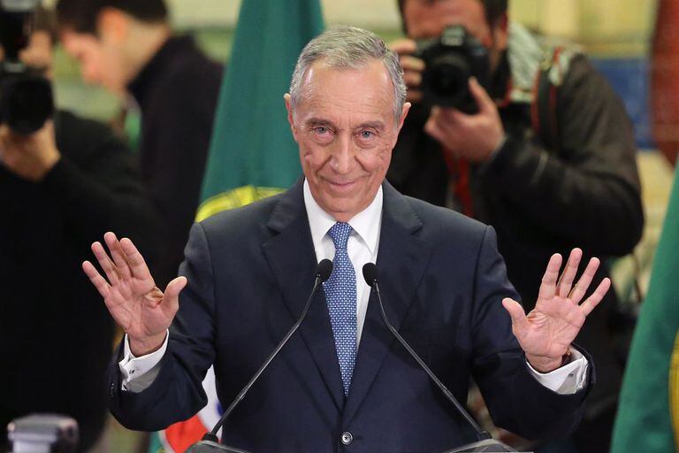 Rebelo de Sousa, após a sua vitória.