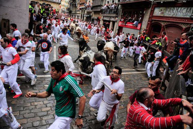 Corrida de touros em Pamplona, em 2014.