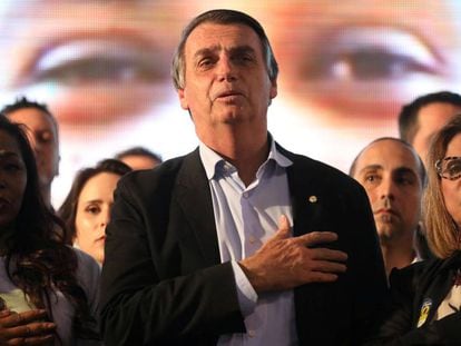 O candidato Jair Bolsonaro (PSL) em encontro com mulheres em Porto Alegre no dia 30 de agosto