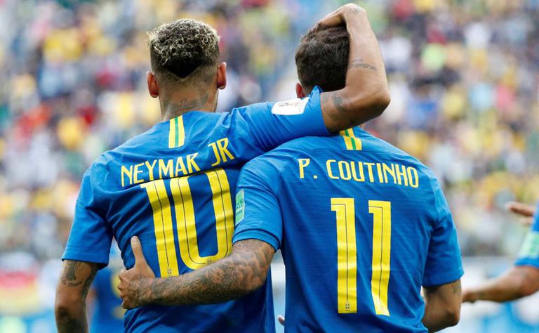 Neymar e Philippe Coutinho anotaram os gols do Brasil em vitória dramática.