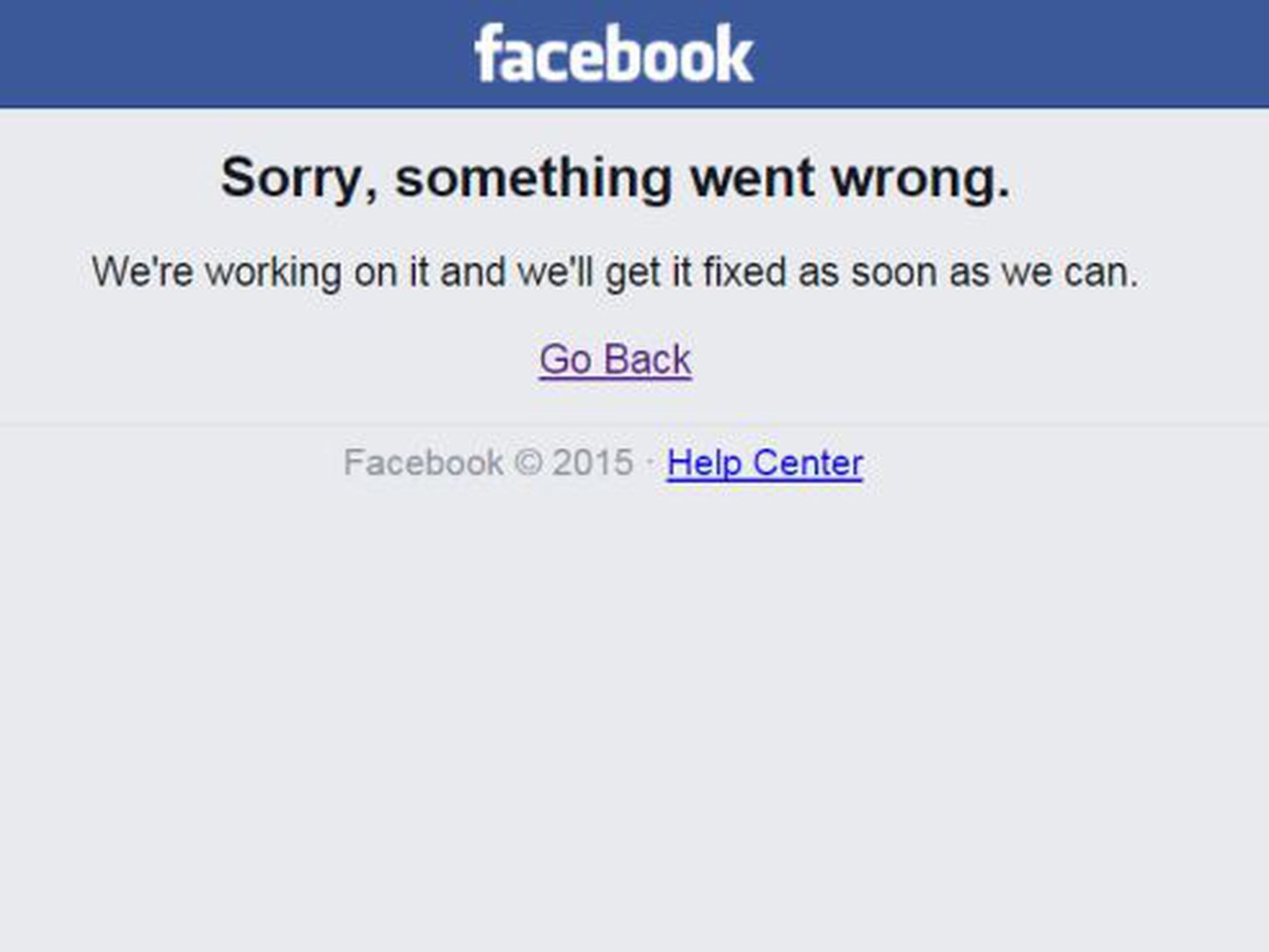 Facebook fica fora do ar para alguns usuários nesta segunda