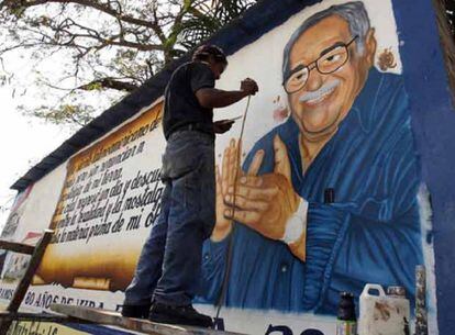 Mural de García Márquez em Aracataca