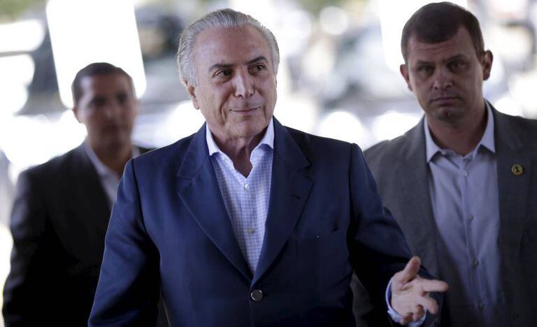 O presidente interino do Brasil, Michel Temer.