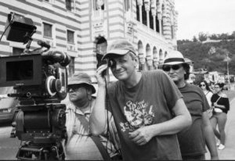 Sergei Loznitsa, durante a rodagem do filme.