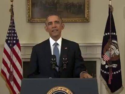 Obama, durante seu comparecimento. REUTERS / REUTERS-LIVE!