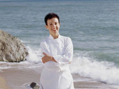 A chef Carme Ruscalleda, em Sant Pol de Mar, onde se localiza seu restaurante Sant Pau.