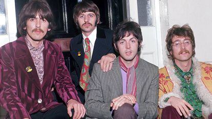 George Harrison, Ringo Starr, Paul McCartney e John Lennon: os Beatles em 1967.