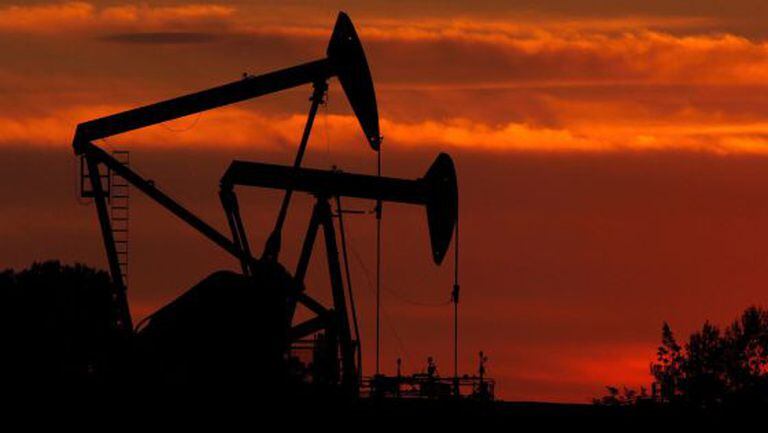 Um poço de petróleo na Colômbia.