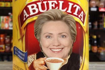 Uma das paródias na internet após a polêmica da ‘abuela’ com Clinton.