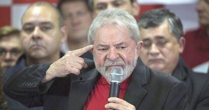 O ex-presidente Lula, na semana passada, ao comentar a condenação pelo juiz Sergio Moro.