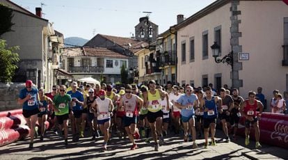 Corrida popular realizada em agosto na cidade de Los Molinos, na Serra de Madri.