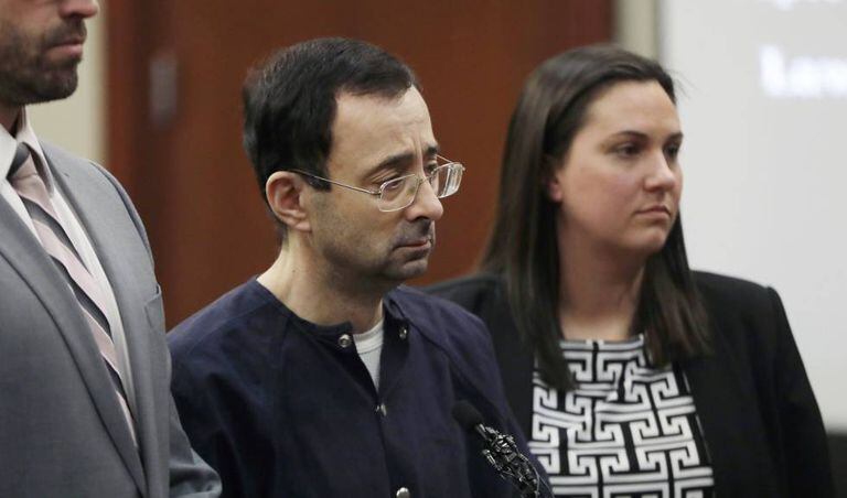 Larry Nassar, durante o julgamento.