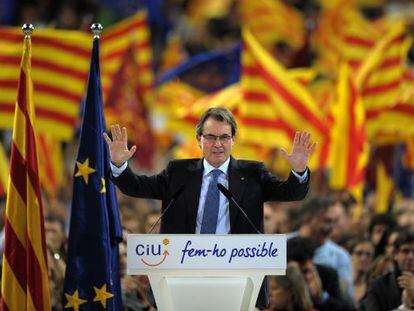 O presidente da Generalitat de Catalunha, Artur Mas. 