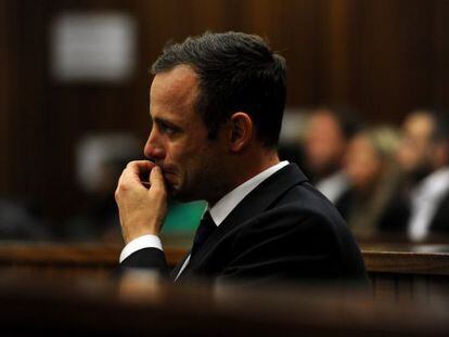 Pistorius, durante o julgamento.