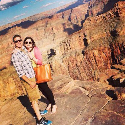 Brittany Maynard com o marido.