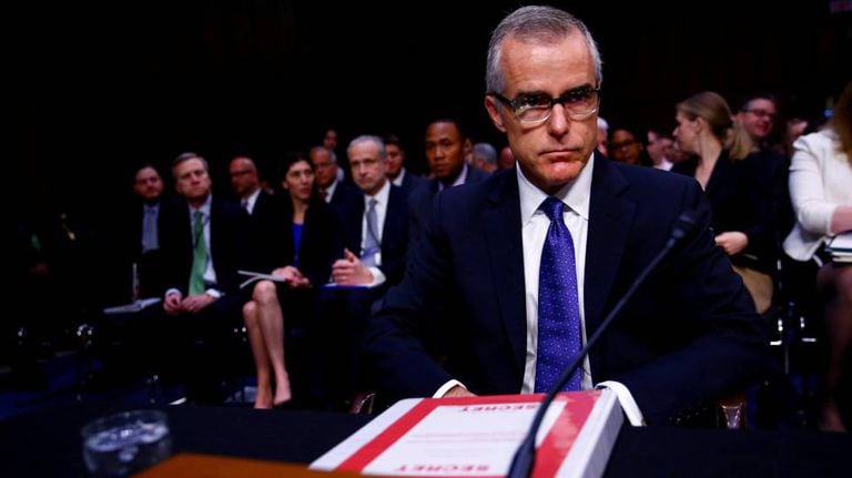 Ex-diretor do FBI Andrew McCabe
