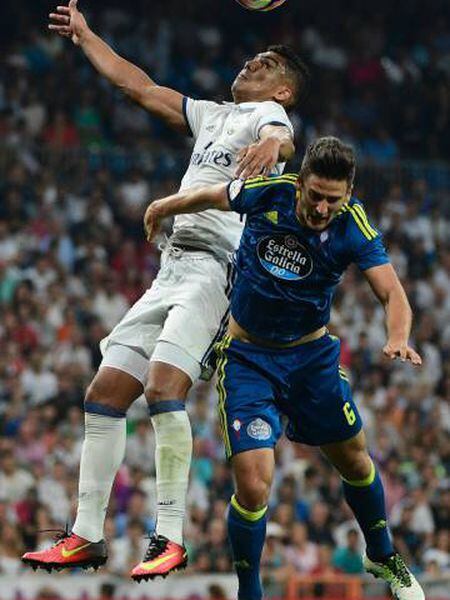 Casemiro, contra o Celta.
