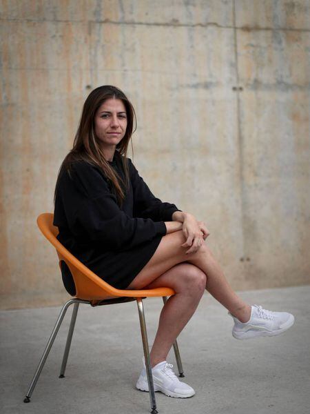 Vicky Losada, na Cidade Esportiva do Barcelona.
