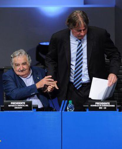 O presidente Mujica e o ministro da economia, em imagem de arquivo.