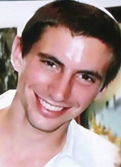 O soldado Hadar Goldin, de 23 anos, supostamente capturado pelo Hamas.