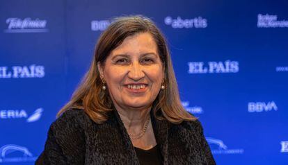 Lourdes Casanova durante o Fórum EUA, América Latina e Espanha, organizado pelo EL PAÍS.