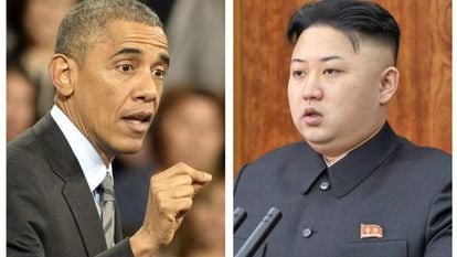 Obama em Las Vegas e Kim Jong-un em seu discurso de Ano Novo