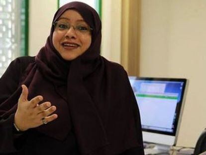 Somayya Jabarti, primeira mulher que dirigirá um jornal na Arábia Saudita.