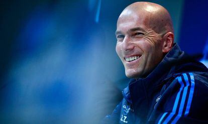 Zidane, terça-feira, antes do jogo contra o City.