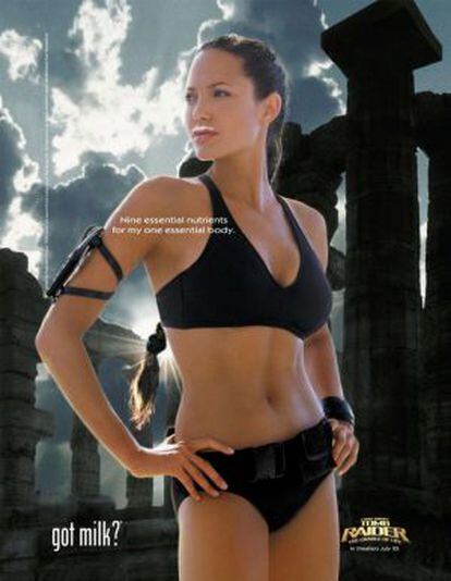 Angelina Jolie, na campanha 'Got Milk?' (2003).