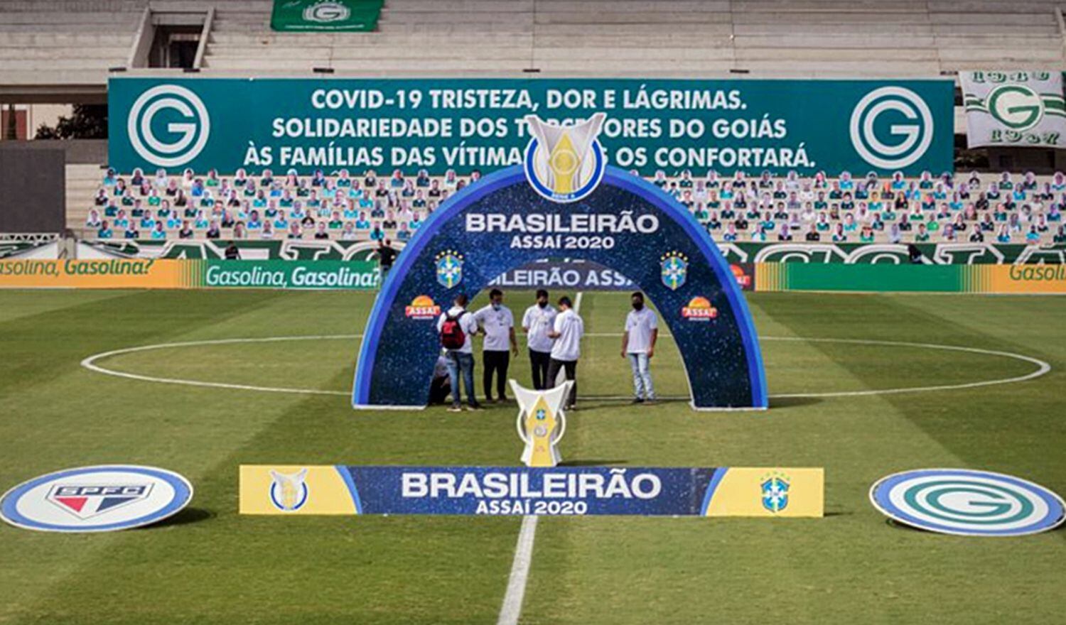 Jogo entre Goiás e São Paulo foi adiado por contágio de coronavírus.