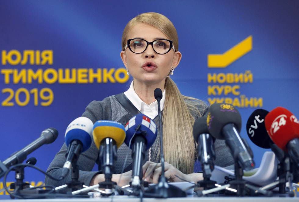 Timoshenko numa entrevista coletiva em Kiev