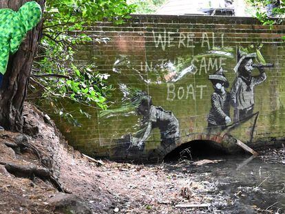 As novas obras de Banksy que surgiram no leste da Inglaterra