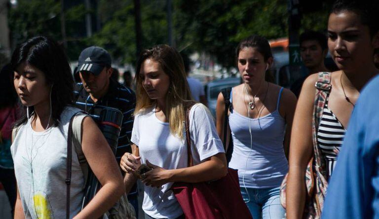 Alunos de um curso preparatório para o vestibular em São Paulo