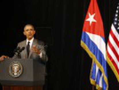 Presidente dos Estados Unidos defende em discurso, diante da cúpula do Governo cubano, as vantagens da democracia para a ilha