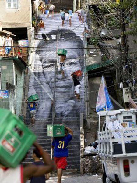 Acceso à favela Morro dá Provicência, no Rio de Janeiro.