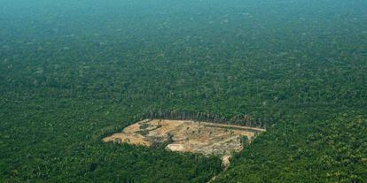 Imagem de área desmatada na Amazônia, em setembro de 2017.