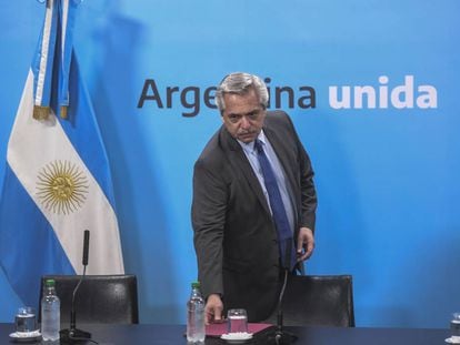 O presidente da Argentina, Alberto Fernández.