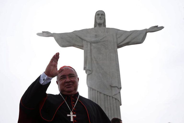 O arzebispo do Rio, Orani Tempesta, no lançamento da campanha para arrecadar fundos.