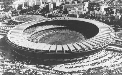 O estádio de Maracanã, em 1950.