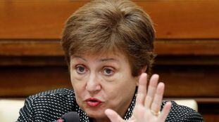 La directora gerente del FMI, Kristalina Georgieva, en una imagen de archivo. En vídeo, las declaraciones de Georgieva este jueves.