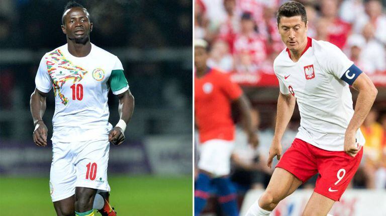 Mané e Lewandowski, destaques das seleções